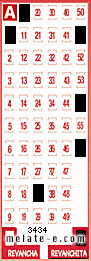 Volante ganador del sorteo 3434 de Revanchita