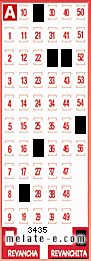 Volante ganador del sorteo 3435 de Revanchita