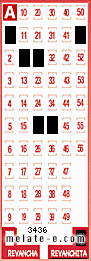 Volante ganador del sorteo 3436 de Revanchita