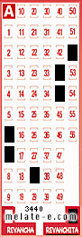 Volante ganador del sorteo 3440 de Revanchita