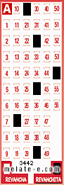 Volante ganador del sorteo 3442 de Revanchita