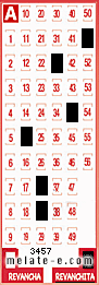 Volante ganador del sorteo 3457 de Revanchita