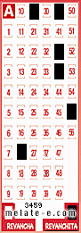 Volante ganador del sorteo 3459 de Revanchita