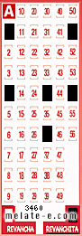 Volante ganador del sorteo 3460 de Revanchita