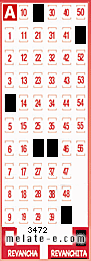 Volante ganador del sorteo 3472 de Revanchita