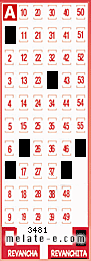 Volante ganador del sorteo 3481 de Revanchita