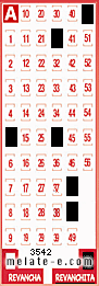 Volante ganador del sorteo 3542 de Revanchita