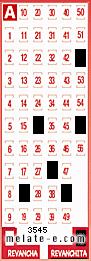 Volante ganador del sorteo 3545 de Revanchita