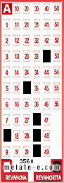 Volante ganador del sorteo 3560 de Revanchita