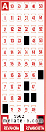 Volante ganador del sorteo 3562 de Revanchita