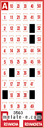 Volante ganador del sorteo 3563 de Revanchita