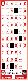 Volante ganador del sorteo 3629 de Revanchita