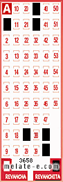 Volante ganador del sorteo 3658 de Revanchita