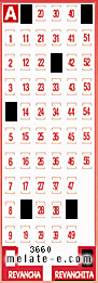 Volante ganador del sorteo 3660 de Revanchita