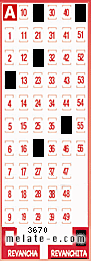 Volante ganador del sorteo 3670 de Revanchita
