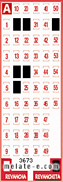Volante ganador del sorteo 3673 de Revanchita