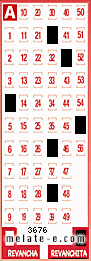 Volante ganador del sorteo 3676 de Revanchita