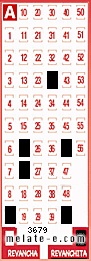Volante ganador del sorteo 3679 de Revanchita