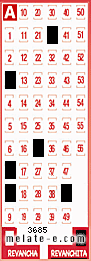 Volante ganador del sorteo 3685 de Revanchita