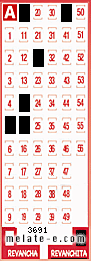 Volante ganador del sorteo 3691 de Revanchita