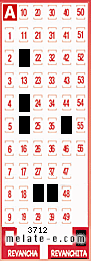 Volante ganador del sorteo 3712 de Revanchita
