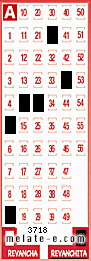 Volante ganador del sorteo 3718 de Revanchita