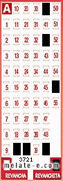 Volante ganador del sorteo 3721 de Revanchita
