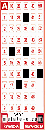 Volante ganador del sorteo 3990 de Revanchita