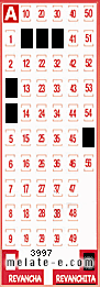 Volante ganador del sorteo 3997 de Revanchita