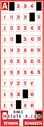 Volante ganador del sorteo 4061 de Revanchita