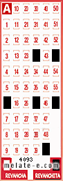 Volante ganador del sorteo 4093 de Revanchita