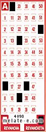 Volante ganador del sorteo 4098 de Revanchita