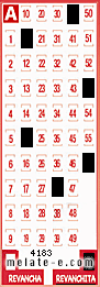 Volante ganador del sorteo 4183 de Revanchita