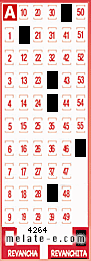 Volante ganador del sorteo 4264 de Revanchita