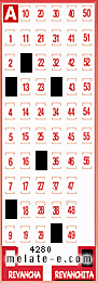 Volante ganador del sorteo 4280 de Revanchita