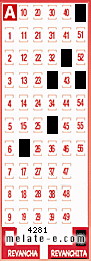 Volante ganador del sorteo 4281 de Revanchita